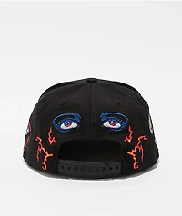 Santa Cruz Delfino Pinball Black Snapback Hat