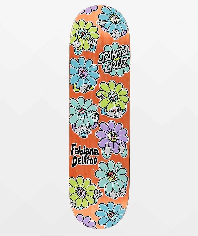 Santa Cruz Delfino Wildflower 8.5" Skateboard Deck