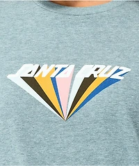 Santa Cruz Delta Strip Heather Blue T-Shirt