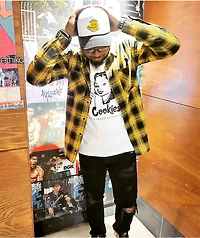 Santa Cruz Dot Black & Ochre Flannel Shirt