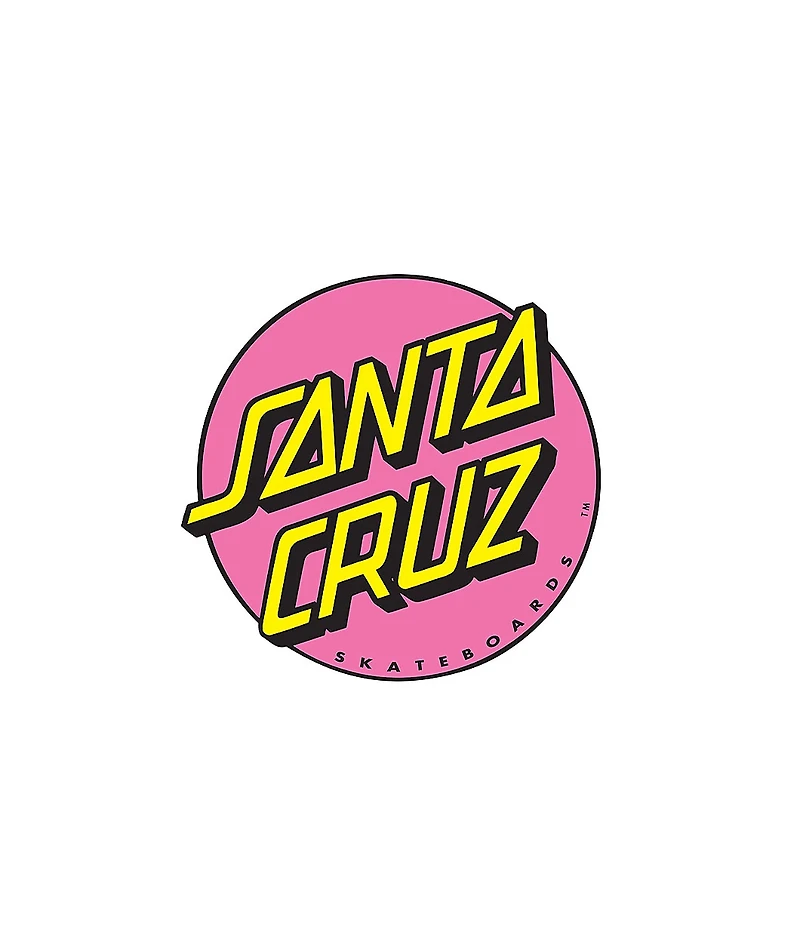 Santa Cruz Dot Clear Pink Sticker