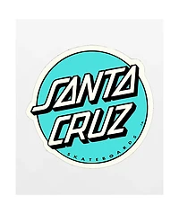 Santa Cruz Dot Turquiose Sticker