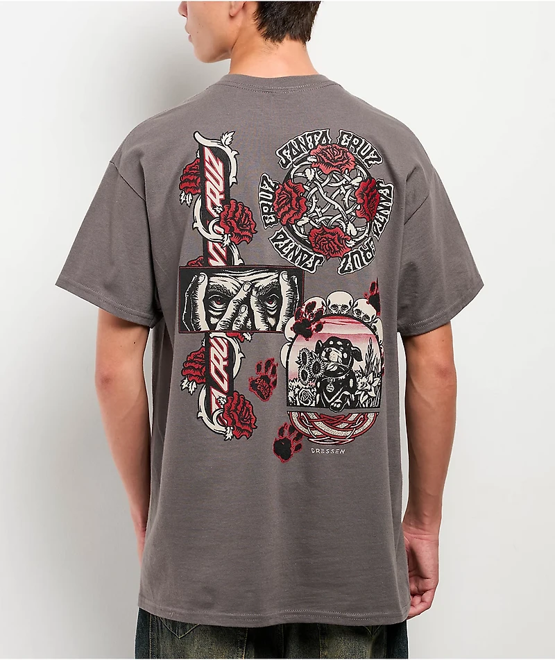 Santa Cruz Dressen Evo Charcoal T-Shirt