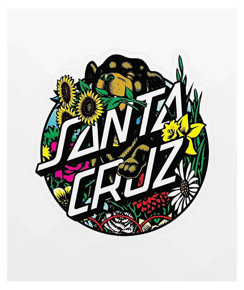 Santa Cruz Dressen Pup Dot Sticker