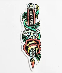 Santa Cruz Dressen Rose Dagger Sticker