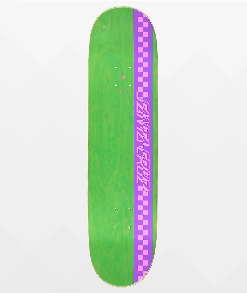 Santa Cruz Flame Dot Checkerboard 8.0" Skateboard Deck