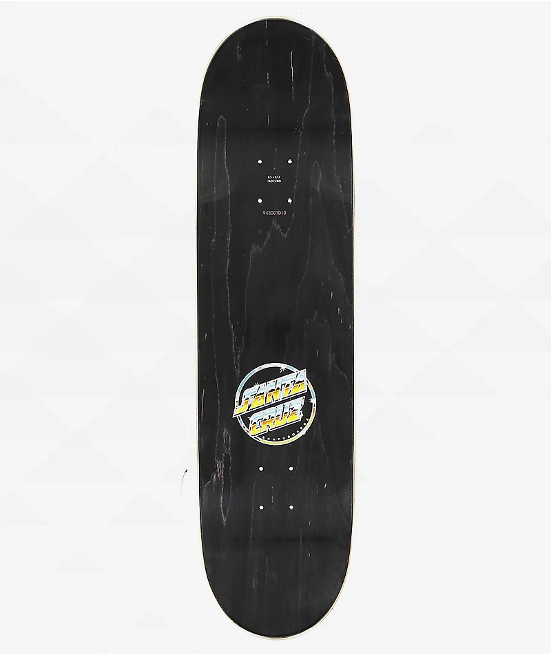 Santa Cruz Flame Everslick Chrome Dot 8.5" Skateboard Deck