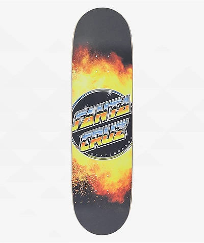 Santa Cruz Flame Everslick Chrome Dot 8.5" Skateboard Deck