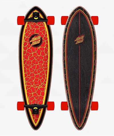 Santa Cruz Flame Ringed 33" Pintail Cruiser Complete