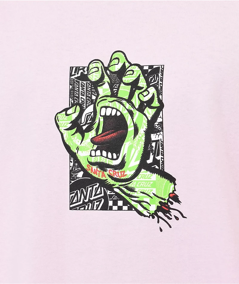 Santa Cruz Flier Hand Pink T-Shirt