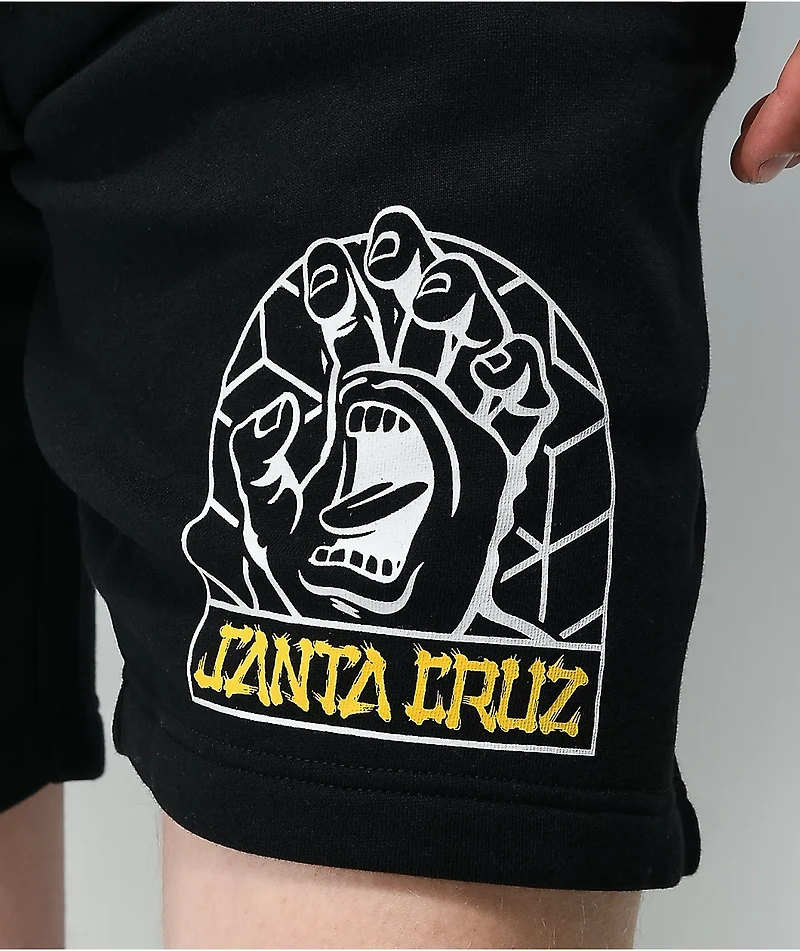 Santa Cruz Forge Hand Black Sweat Shorts