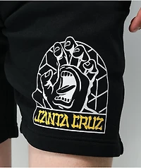 Santa Cruz Forge Hand Black Sweat Shorts