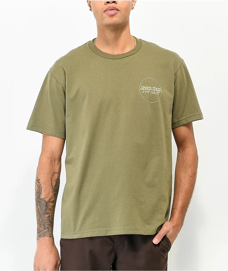 Santa Cruz Forge Hand Military Green T-Shirt