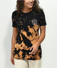 Santa Cruz Gateway Hand Black Bleach Dye T-Shirt