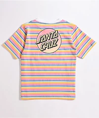 Santa Cruz Gradient Dot Rainbow Stripe T-Shirt