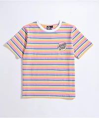 Santa Cruz Gradient Dot Rainbow Stripe T-Shirt