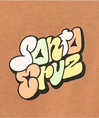 Santa Cruz Graffiti Brown T-Shirt