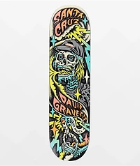 Santa Cruz Gravette Hippie Skull 8.3" Skateboard Deck