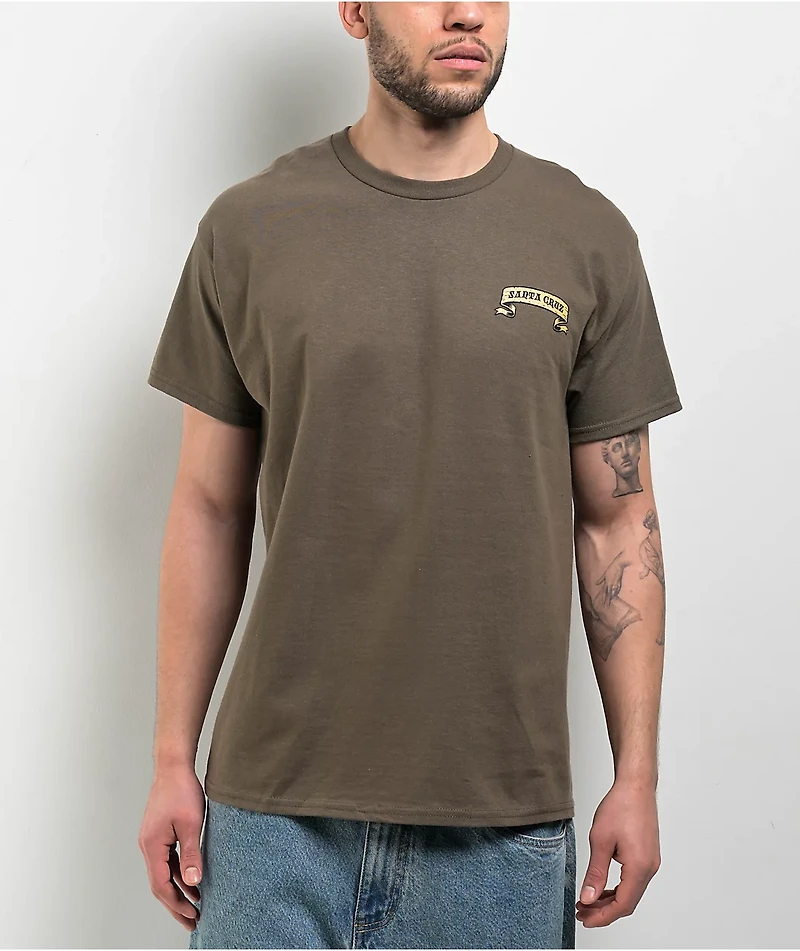 Santa Cruz Guzman Dining Dot Olive T-Shirt