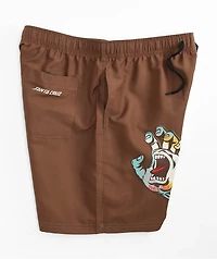 Santa Cruz Holo Hand Brown Board Shorts