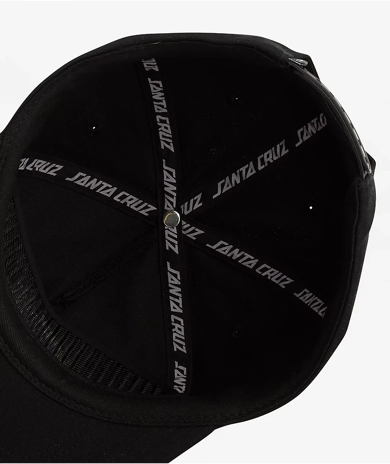 Santa Cruz Inferno Dot Black Snapback Hat