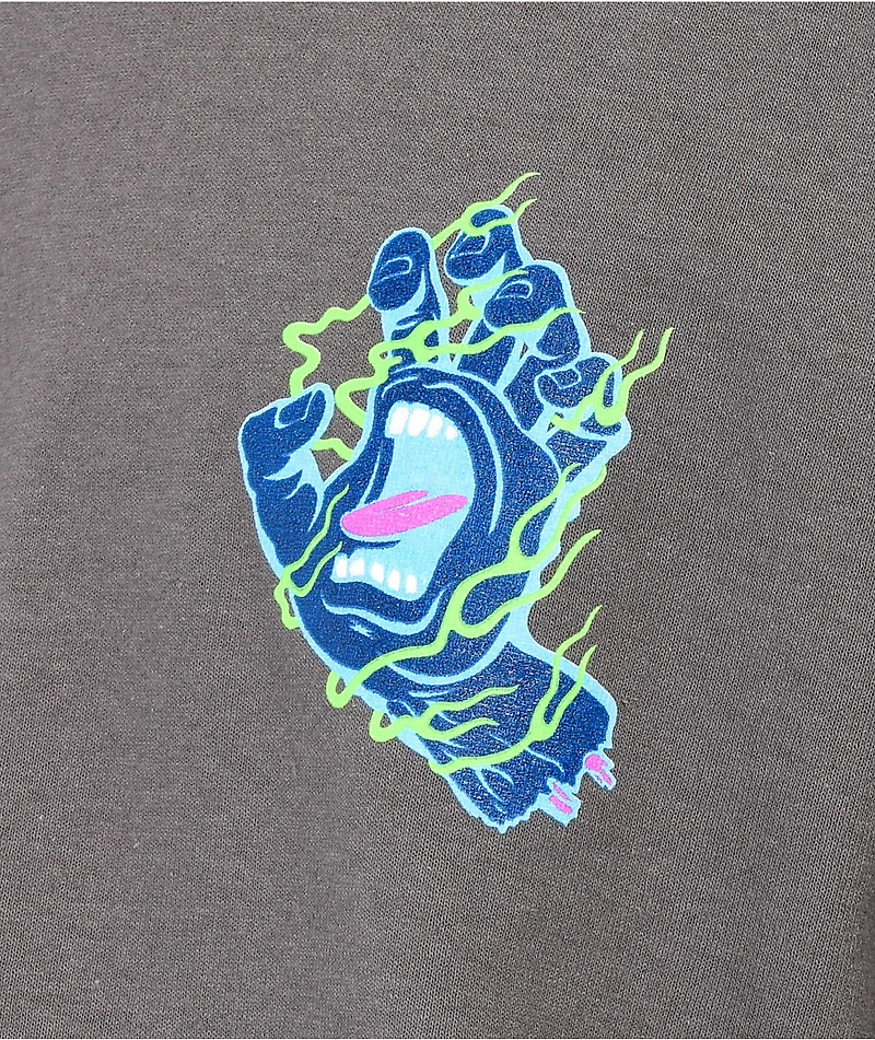 Santa Cruz Inferno Hand Charcoal T-Shirt