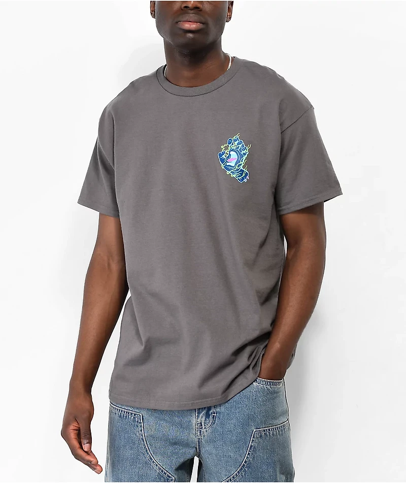 Santa Cruz Inferno Hand Charcoal T-Shirt
