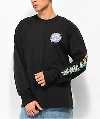 Santa Cruz Japan Inferno Dot Black Long Sleeve T-Shirt
