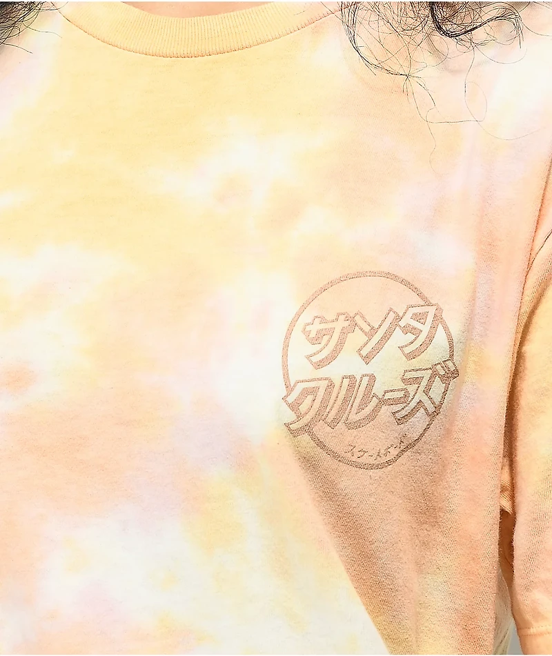 Santa Cruz Japanese Blossom Pink Tie Dye T-Shirt