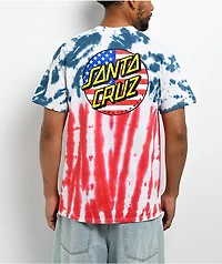 Santa Cruz July 4th Tie Dye T-Shirt