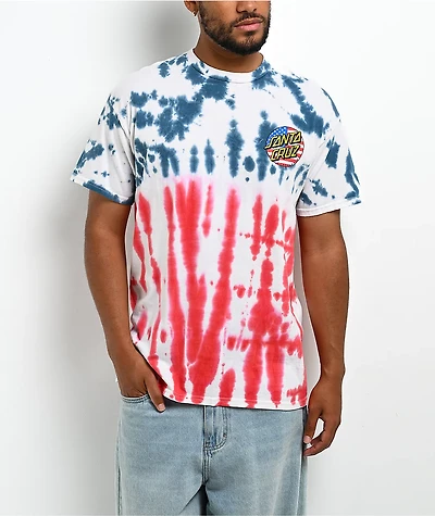 Santa Cruz July 4th Tie Dye T-Shirt