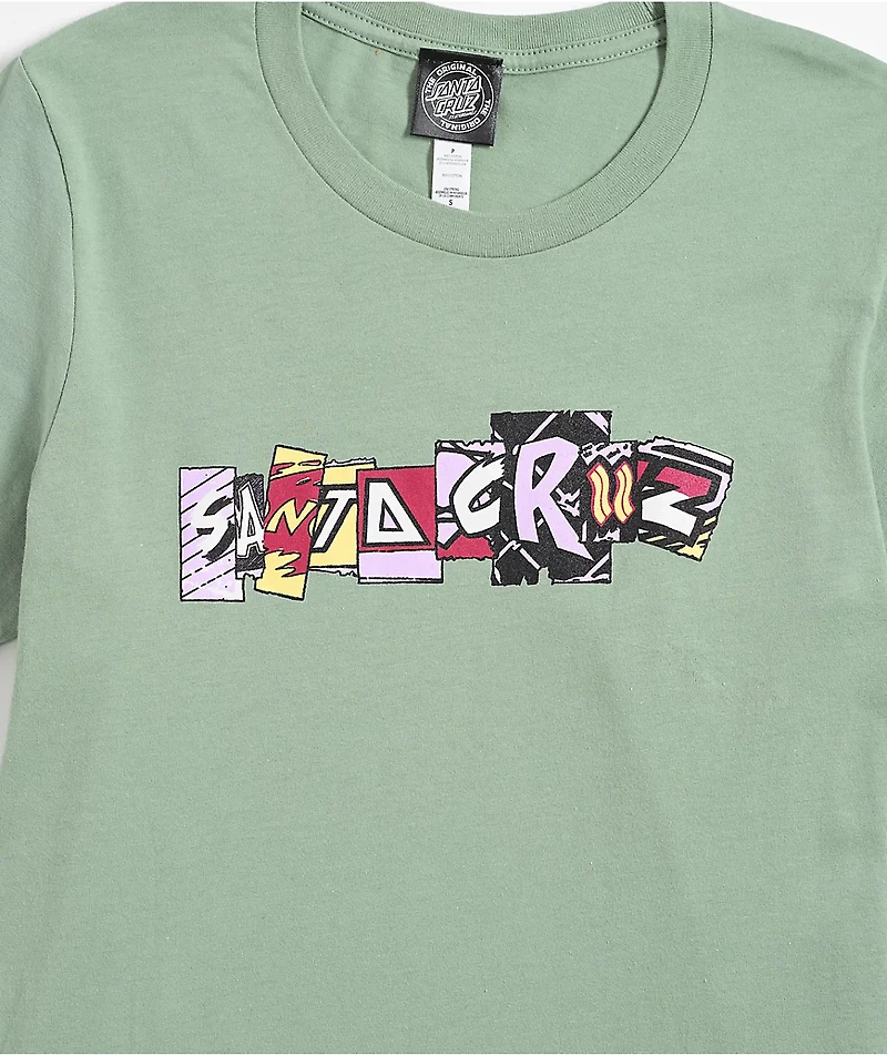 Santa Cruz Kickback Strip Sage T-Shirt
