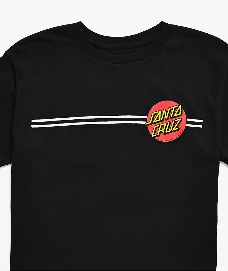 Santa Cruz Kid's Classic Dot Black T-Shirt