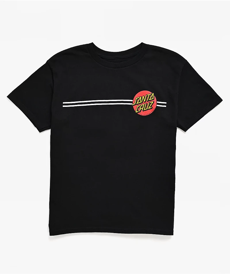Santa Cruz Kid's Classic Dot Black T-Shirt