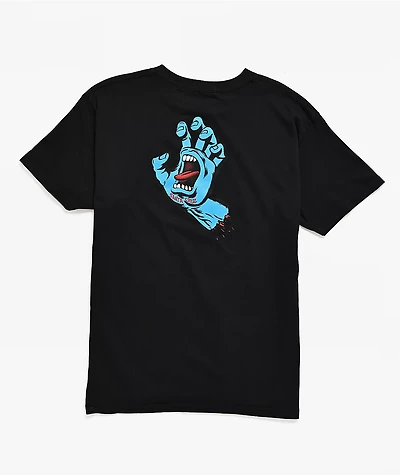 Santa Cruz Kid's Screaming Hand Black T-Shirt