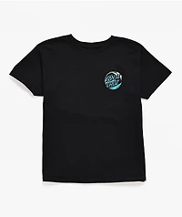 Santa Cruz Kid's Wave Dot Black T-Shirt