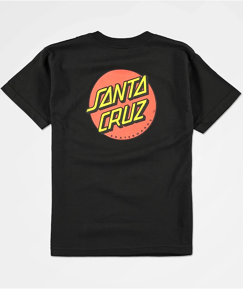 Santa Cruz Kids Classic Dot Black T-Shirt