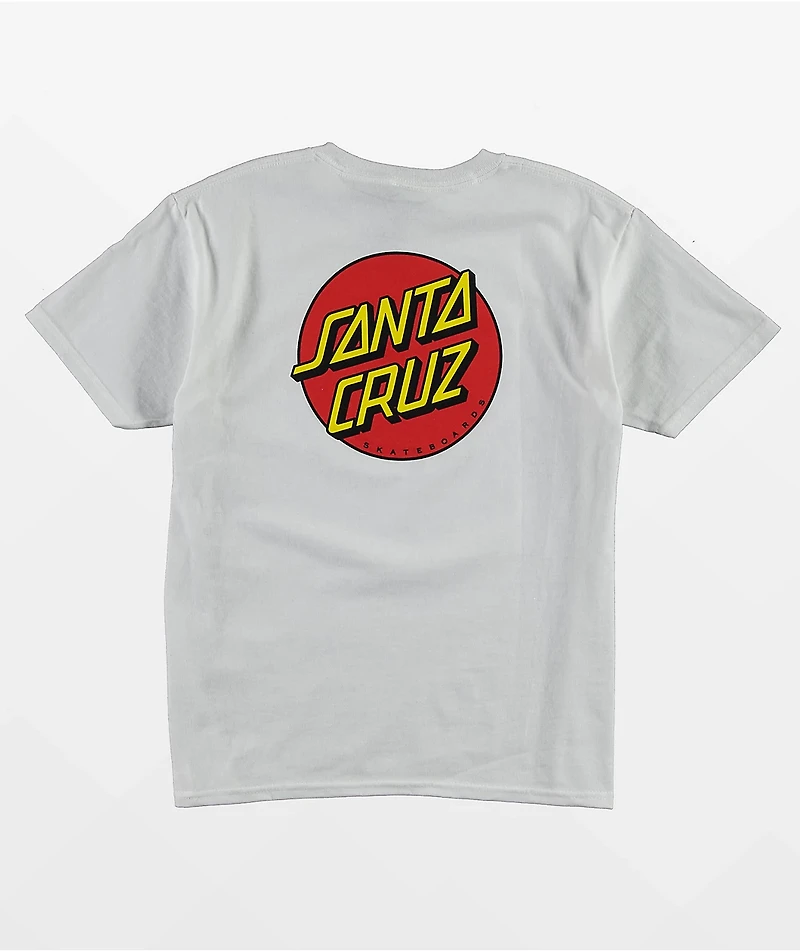 Santa Cruz Kids Classic Dot White T-Shirt