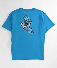 Santa Cruz Kids Screaming Hand Blue T-Shirt