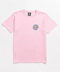 Santa Cruz Kids Spill Dot Pink T-Shirt
