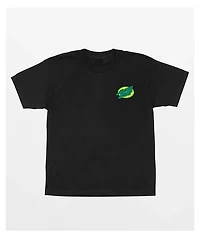 Santa Cruz Kids Spiral Strip Oval Dot Black T-Shirt