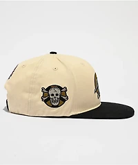 Santa Cruz Knibbs Cryptic Natural & Black Snapback Hat