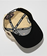 Santa Cruz Knibbs Cryptic Natural & Black Snapback Hat