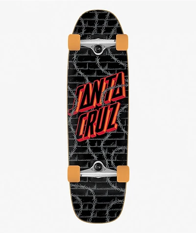 Santa Cruz Loco Dot Barbed Street Cruiser 8.4" Skateboard Complete