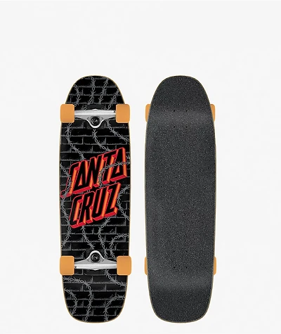Santa Cruz Loco Dot Barbed Street Cruiser 8.4" Skateboard Complete