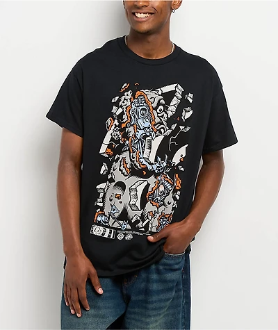 Santa Cruz Macro Black T-Shirt