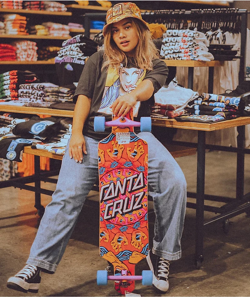 Santa Cruz Mandala Hand 36" Drop Through Longboard Complete