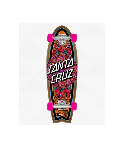 Santa Cruz Mandala Hand Shark 8.8" Cruiser Skateboard Complete