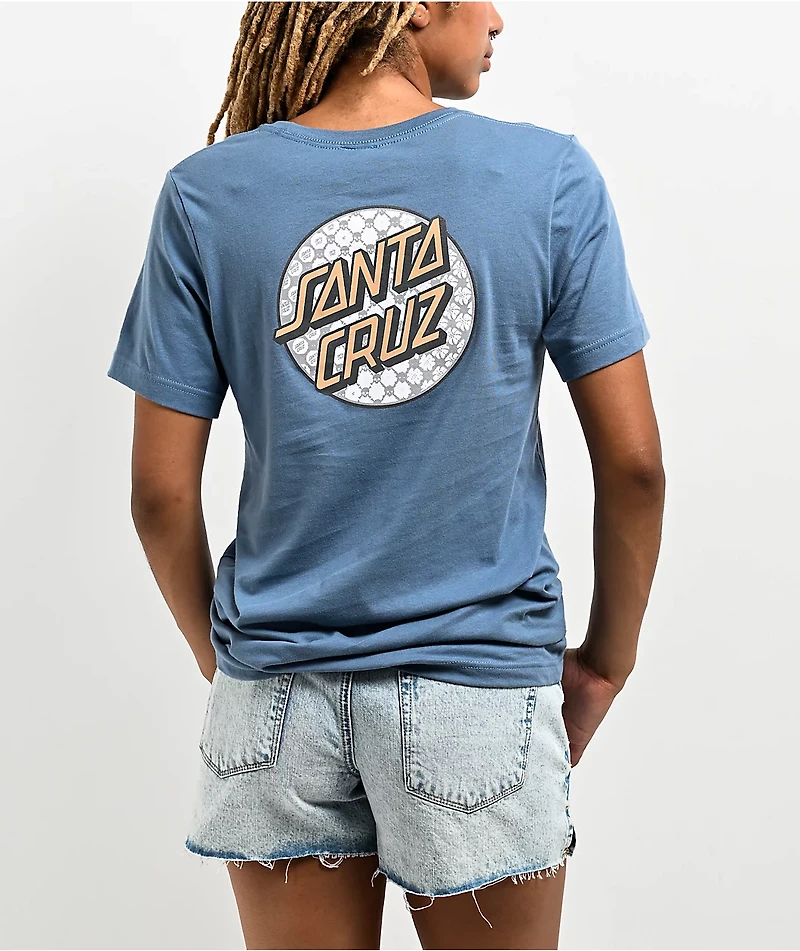 Santa Cruz Meyer Freestyle Dot Blue T-Shirt