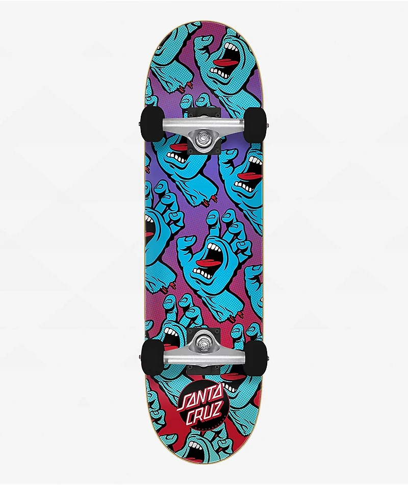 Santa Cruz Micro Gradient Hands 7.5" Skateboard Complete